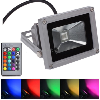 LED七彩投光灯泛光灯RGB广告灯KTV遥控变色灯10w20w30w50w100w