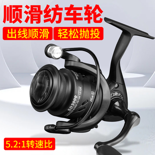 纺车轮路亚微物轮打黑专用泛用远投十大品牌防炸鱼线轮超轻水滴轮