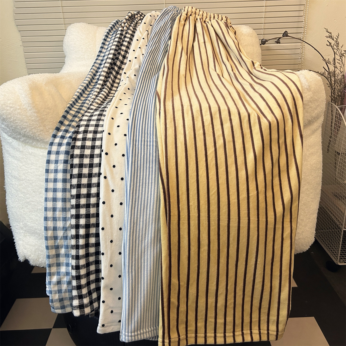 有口袋可外穿冬天海岛绒长睡裤女加绒加厚宽松阔腿遛弯裤居家休闲,女士内衣/男士内衣/家居服,睡裤/家居裤,淘宝优惠券,粉丝福利购,淘宝优惠卷