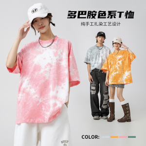 1516-3-90213-P55 2024年夏季新款纯手工扎染工艺T恤图片