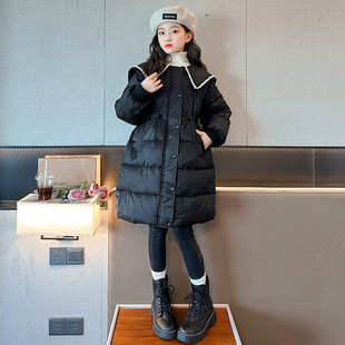 中长款 大童冬装 轻薄潮 小香风棉衣加厚保暖2025新款 女童羽绒服冬季
