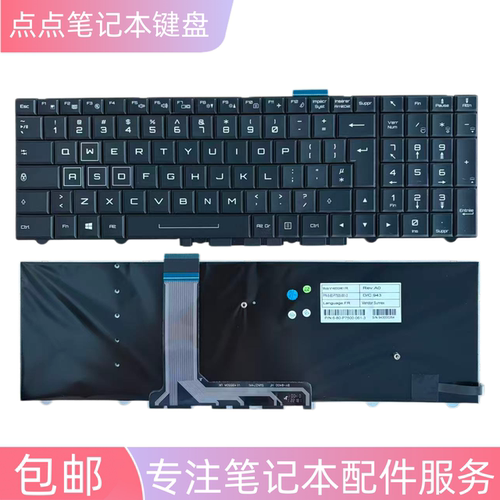 适用蓝天P750 P751DM P770 P775DMG/TM P870DM3/TM1 X799键盘X599