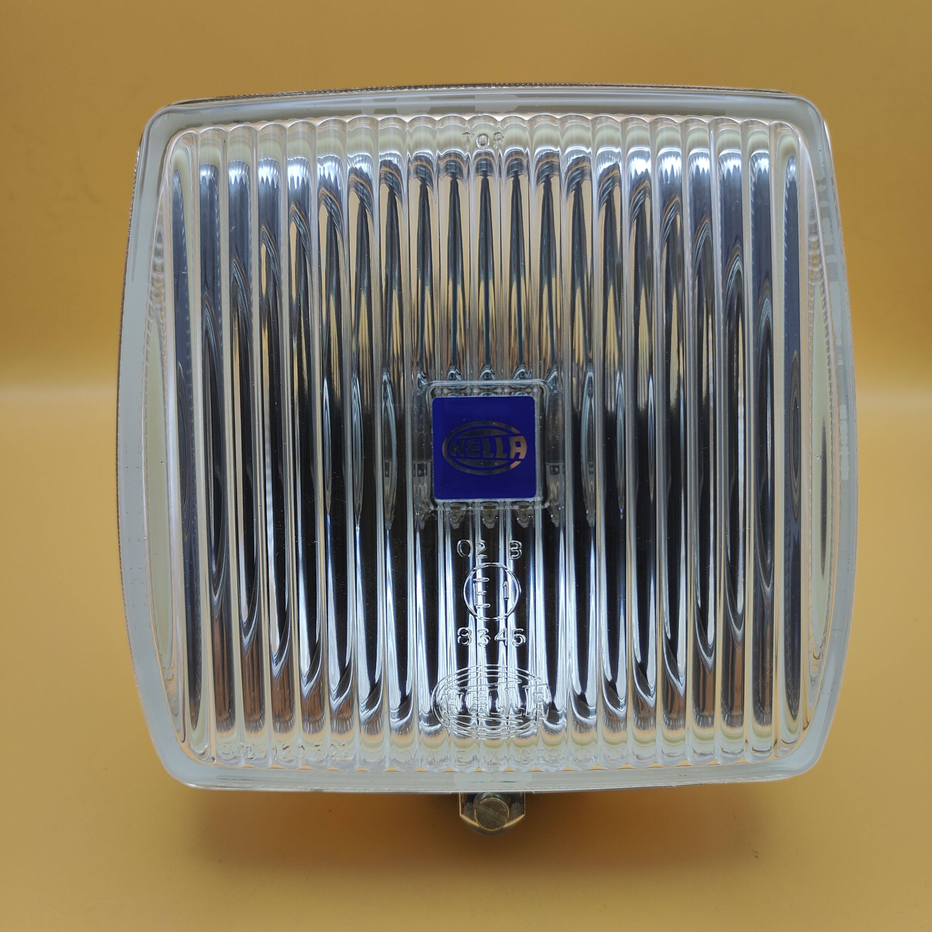 德国海拉 12V 24V 汽车房车越野车改装雾灯方形金属亮面卤素雾灯