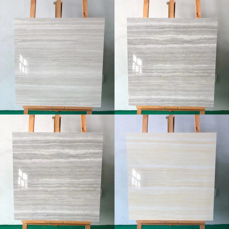 亮光黄色灰色木纹600x600工程砖老抛光砖花色水木年华瓷砖地砖