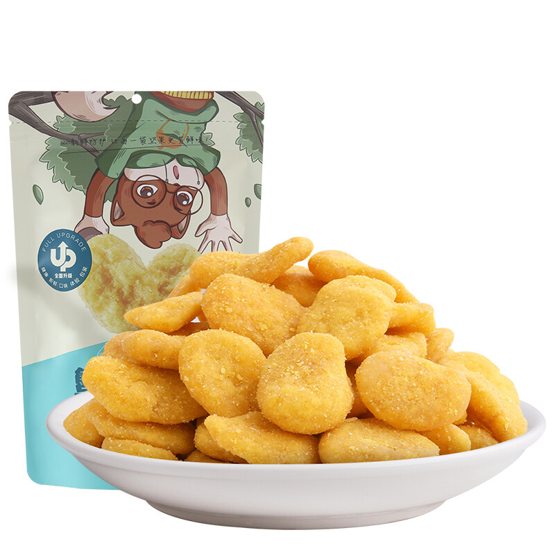 三只松鼠蟹香蚕豆蟹黄味205g/袋坚果炒货休闲零食地方特产