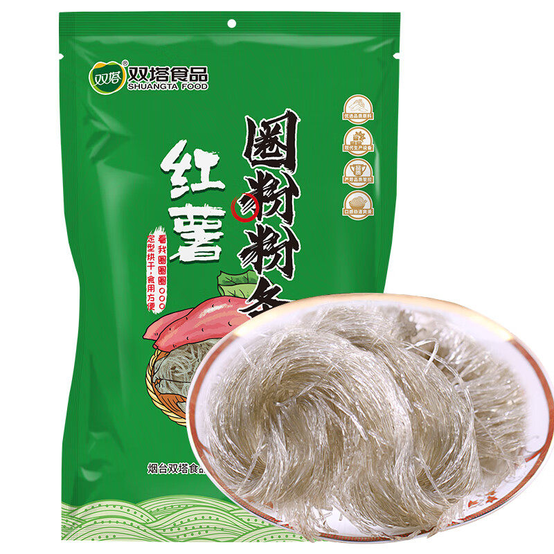双塔红薯粉条圈粉450g方便速食干货地瓜粉炖菜火锅粉酸辣粉南北