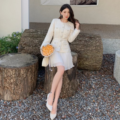 高端温柔名媛气质通勤连衣裙