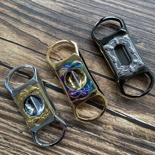 全金属雪茄剪刀造型精美方便实用