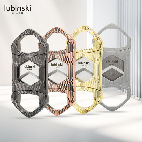 鲁宾斯基双刃雪茄剪金属刀柄