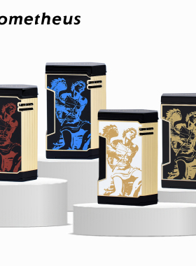 美国Prometheus普罗米修斯火神雪茄打火机大号六边形三火焰打孔器