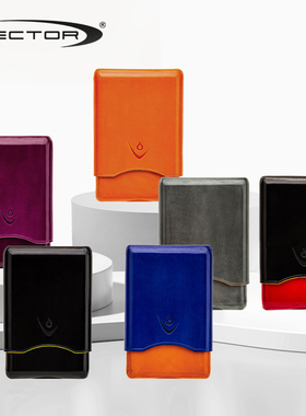 VECTOR和MONTES联名款雪茄保护套西班牙小牛皮雪茄便携盒4支装