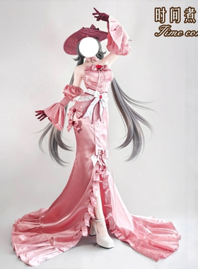 预售时间煮衣洛天依红宝石VSINGER虚拟歌姫长款晚礼服角色cos服