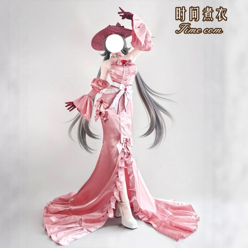 现货时间煮衣洛天依红宝石VSINGER虚拟歌姫长款晚礼服角色cos服