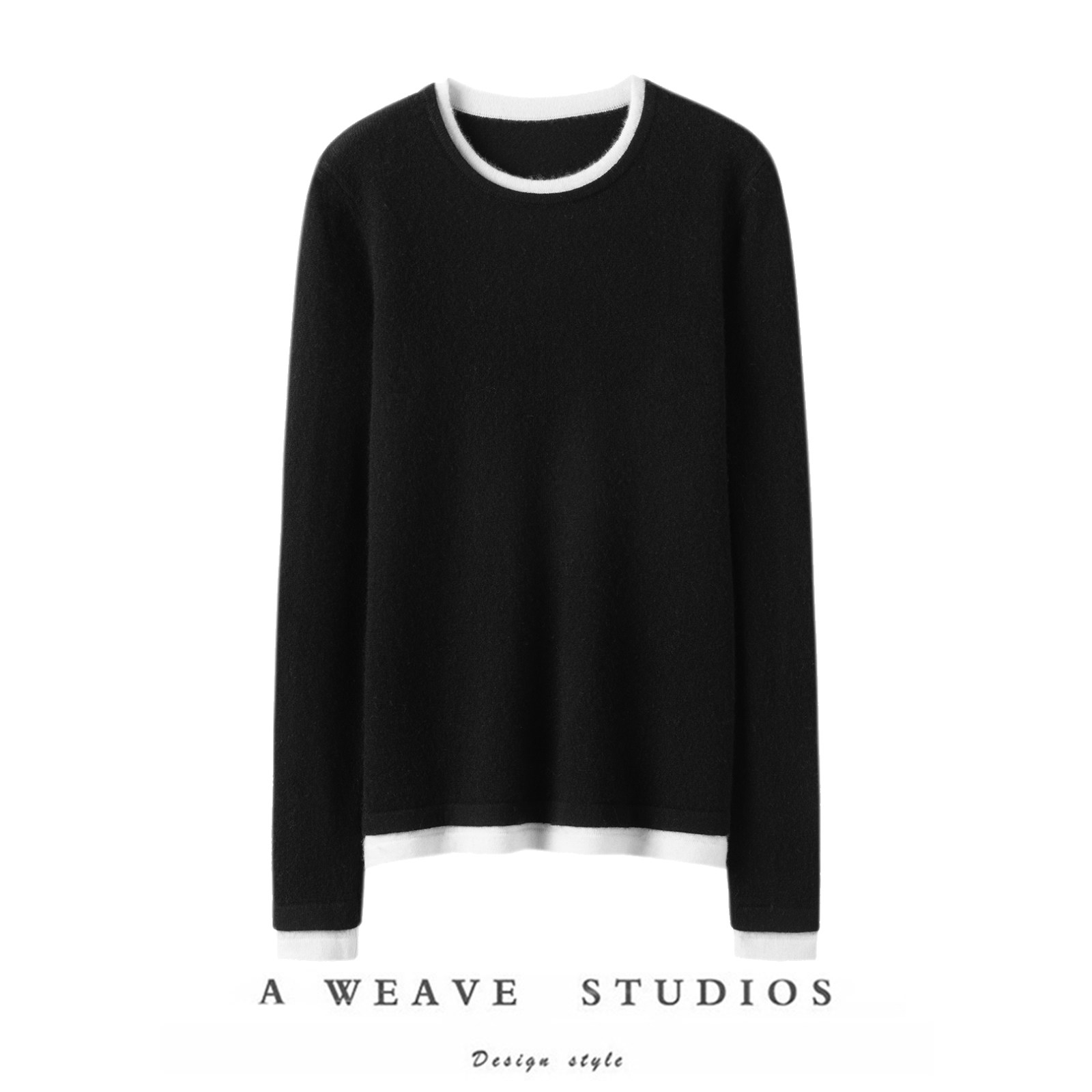 通勤颜值在线！圆领100%纯山羊绒衫女纯羊绒毛衣针织打底衫秋冬季,女装/女士精品,羊绒衫,淘宝优惠券,粉丝福利购,淘宝优惠卷