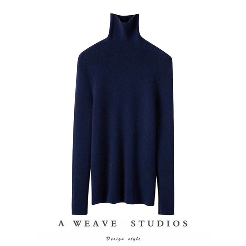 越穿越喜欢啊！！高领羊绒衫女套头修身纯羊绒毛衣针织打底衫秋冬