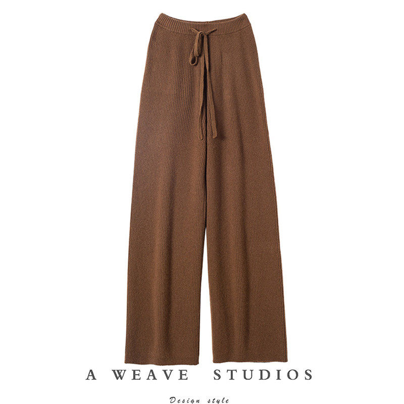 气质通勤！太爱了！美拉德纯羊绒裤子女外穿 阔腿裤休闲直筒裤,女装/女士精品,休闲裤,淘宝优惠券,粉丝福利购,淘宝优惠卷