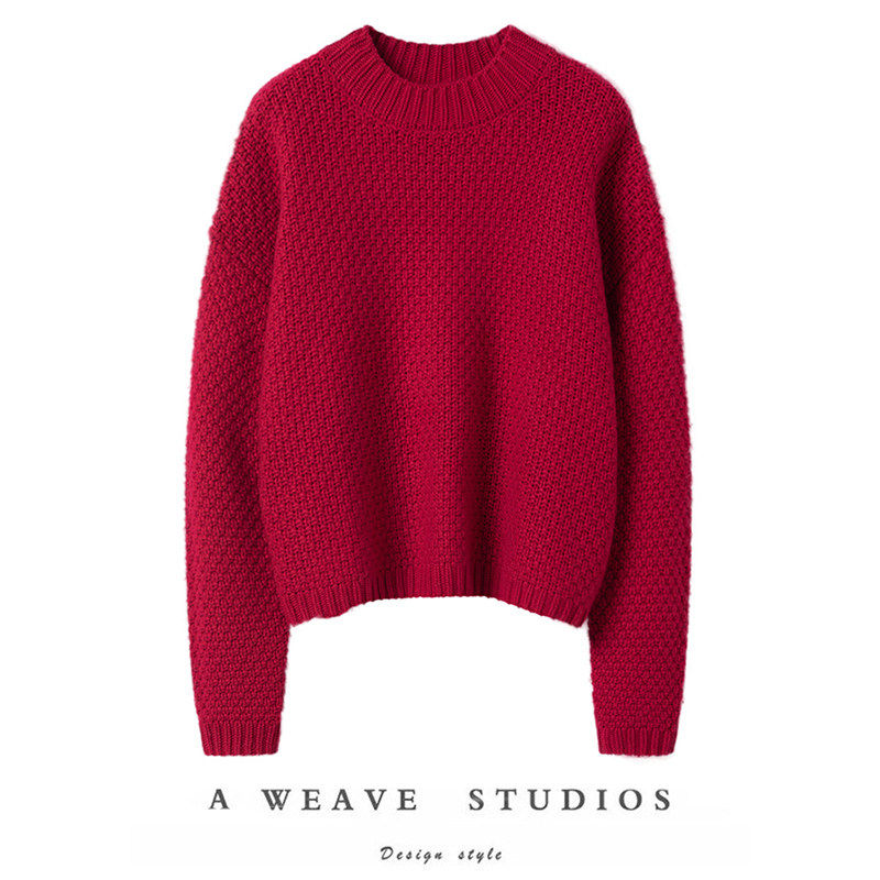 气质不可挡~重工手织100%纯羊绒毛衣加厚泡泡袖纯羊绒衫女,女装/女士精品,羊绒衫,淘宝优惠券,粉丝福利购,淘宝优惠卷