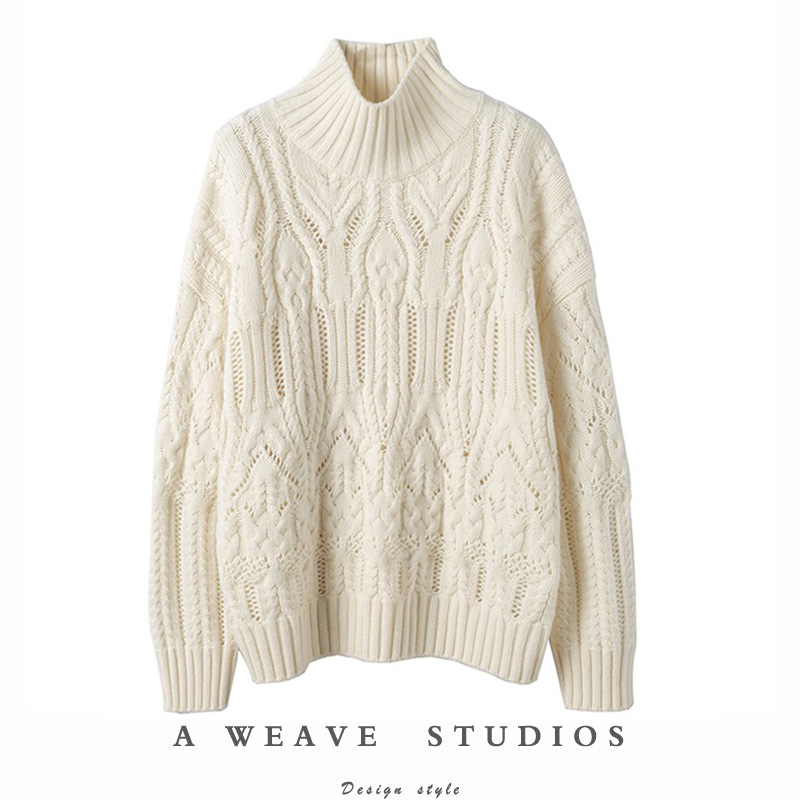 巴黎奢华级别惊叹面料高领羊绒衫