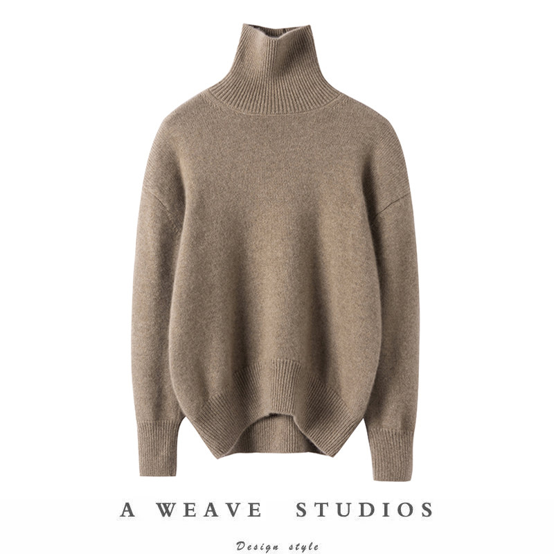 经典大气的一件！高领100%纯山羊绒衫女宽松加厚廓形毛衣女秋冬,女装/女士精品,羊绒衫,淘宝优惠券,粉丝福利购,淘宝优惠卷