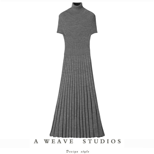 针织连衣裙 意大利进口真丝羊绒小香vintage 精致 设计感