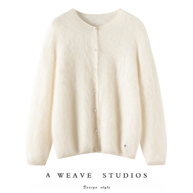 气质美感！100%山羊绒拉绒小香风女士外套baby软糯