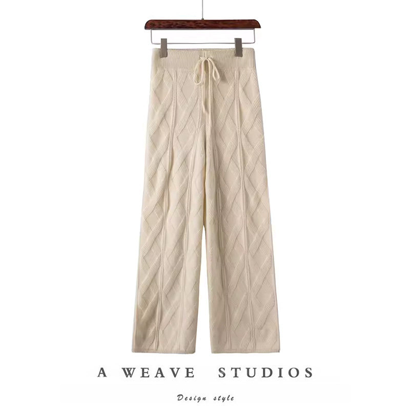 100%纯羊绒裤外穿显瘦阔腿裤长裤加厚保暖针织垂感休闲裤E419,女装/女士精品,休闲裤,淘宝优惠券,粉丝福利购,淘宝优惠卷