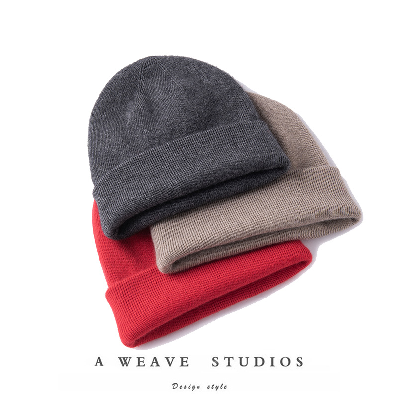 纯山羊绒帽子男女秋冬季保暖针织