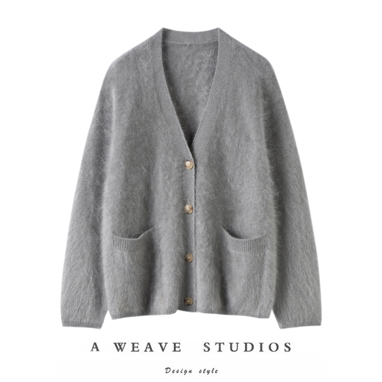 水洗拉绒雾感针织毛衣