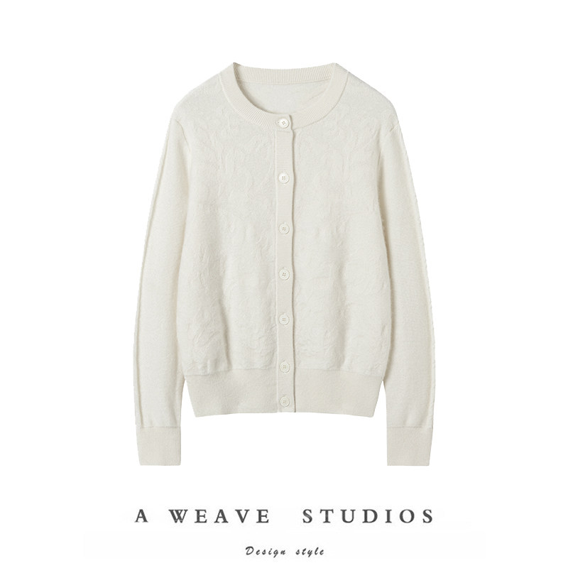 巨爱的质感~开衫女100%羊绒衫2025新款圆领长袖上衣,女装/女士精品,羊绒衫,淘宝优惠券,粉丝福利购,淘宝优惠卷