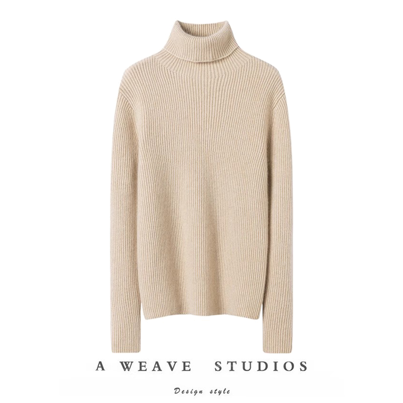软糯实穿刚需！加厚高领100%山羊绒衫女纯羊绒毛衣针织打底衫新款