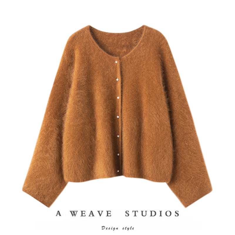 万年时尚宠儿！好搭~25款黑金100%山羊绒拉绒开衫针织毛衣