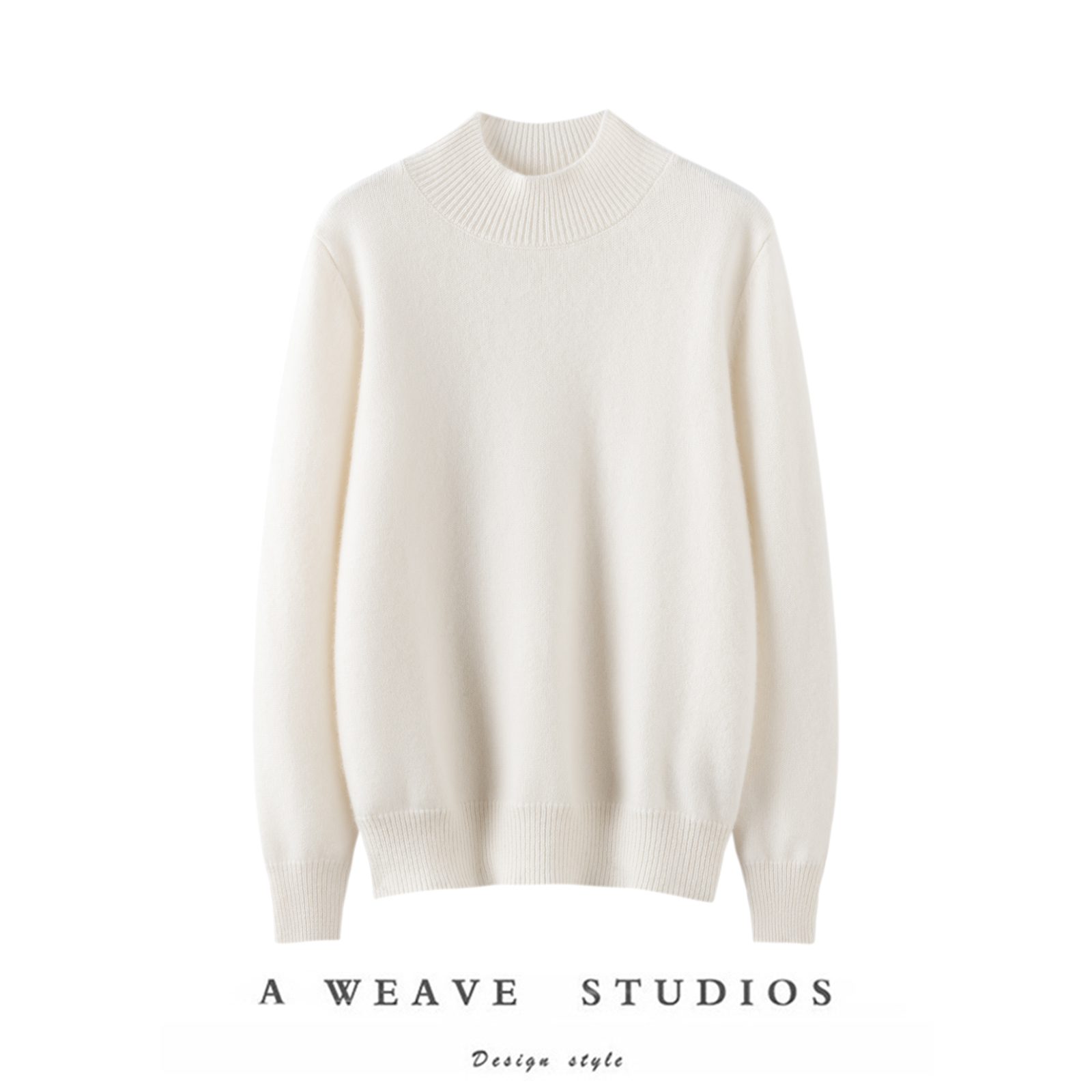 纯羊绒衫半高领宽松新款气质