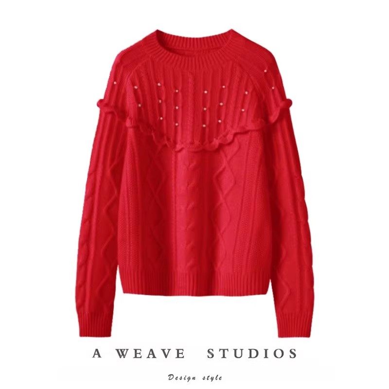 惊艳全场~2025新款圆领重磅加厚100%纯山羊绒衫女宽松慵懒风毛衣,女装/女士精品,羊绒衫,淘宝优惠券,粉丝福利购,淘宝优惠卷