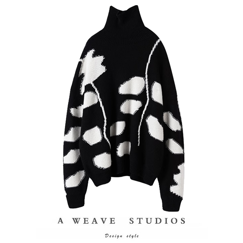 厚宽松刘雯大表姐同款针织衫