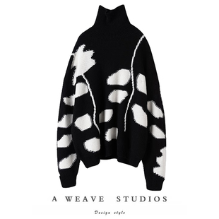 针织衫 这版 女高领加厚宽松刘雯大表姐同款 100%纯羊绒衫 型绝了