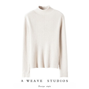 半高领纯羊绒打底针织衫 打底衫 女秋冬新款 长袖 修身 太衬气质了