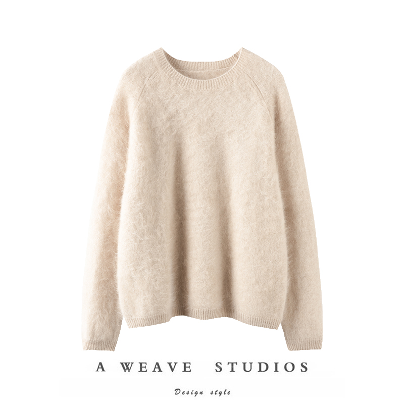 上身你会喜欢~7针岛精3D无缝一体羊绒衫女100山羊绒拉毛针织毛衣