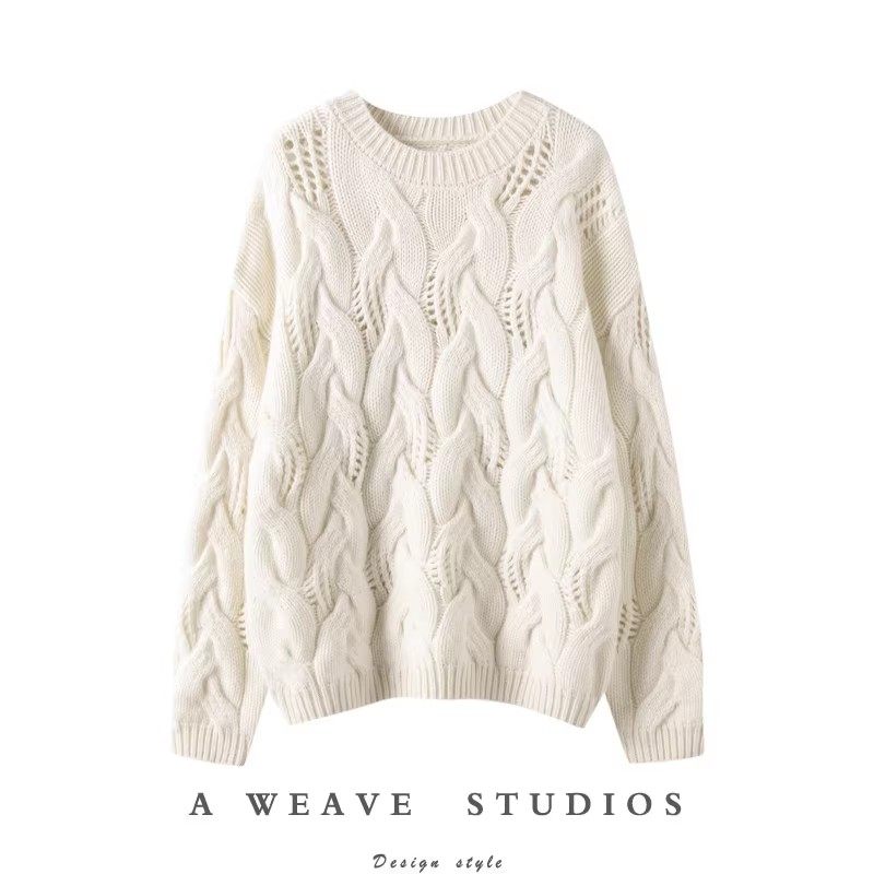 气质不可挡！重磅大克重！加厚山羊绒衫女圆领纯羊绒毛衣宽松冬,女装/女士精品,羊绒衫,淘宝优惠券,粉丝福利购,淘宝优惠卷