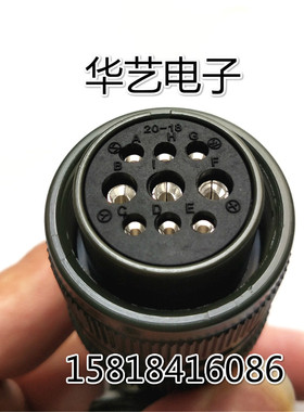 ASD-CAPW1000 9芯  20-18S YDM30200347台达伺服电机动力接头插头