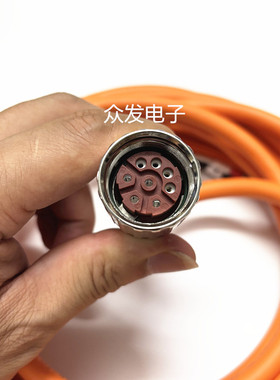 施耐德LXM32伺服电机动力刹车线VW3M5102R30/ M5101R50/5102R100