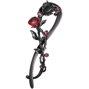 AIQILA哎奇啦设计师新款荆棘玫瑰盘头发扭扭夹发夹插梳马尾扣夹