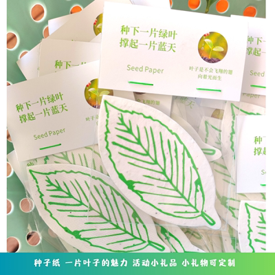 礼物定做创意礼物发芽纸张