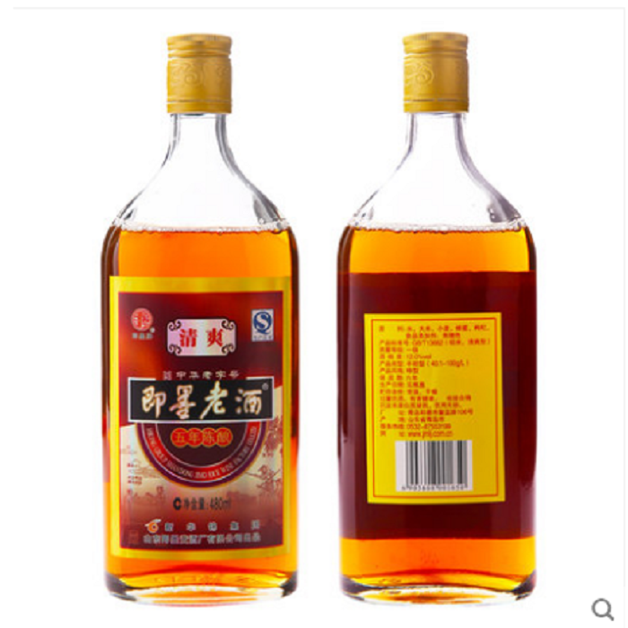 即墨老酒清爽型五年陳 480ml*6包裝 新工藝含枸杞蜂蜜