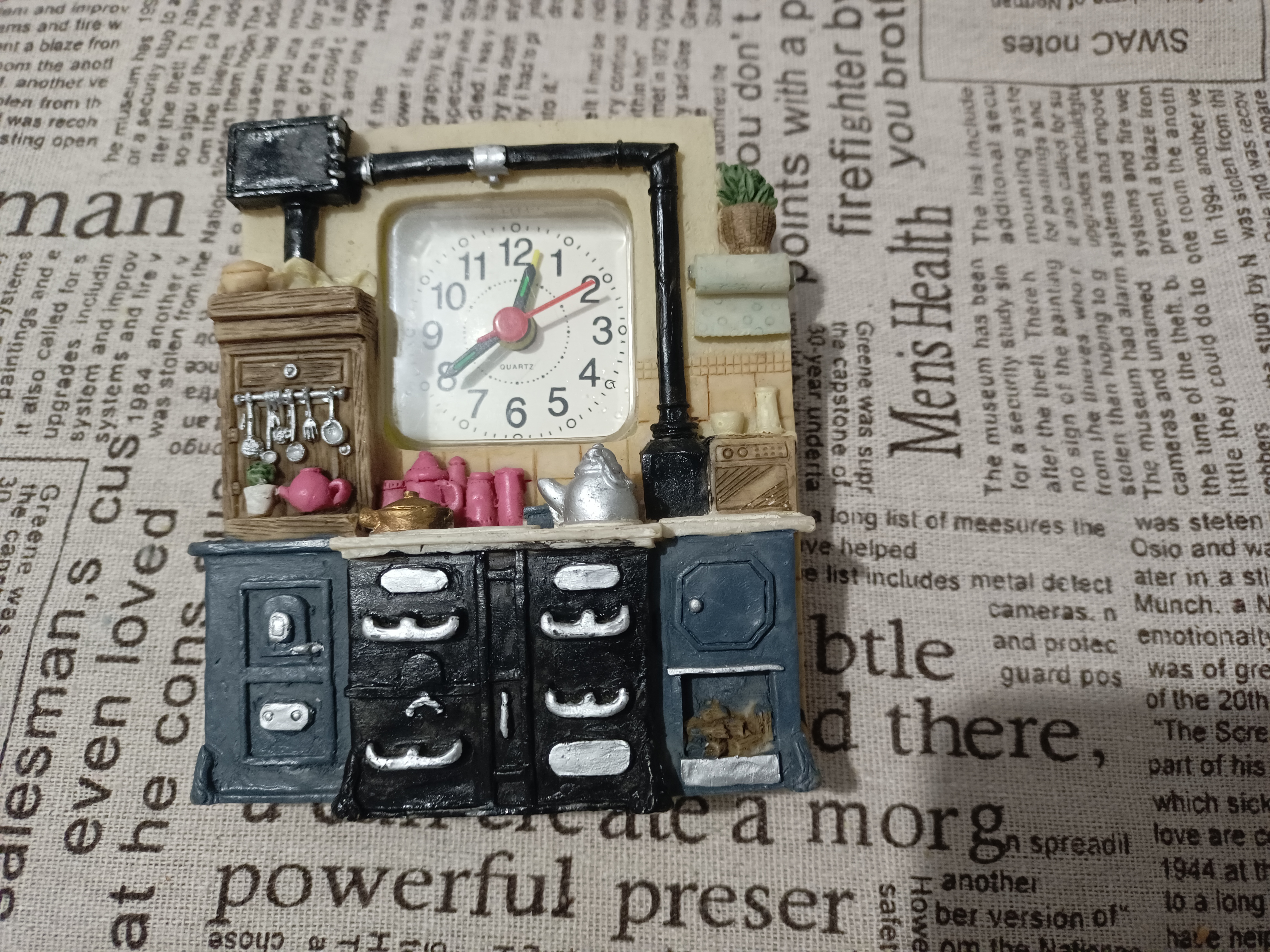 老货绝版灶台迷你钟表