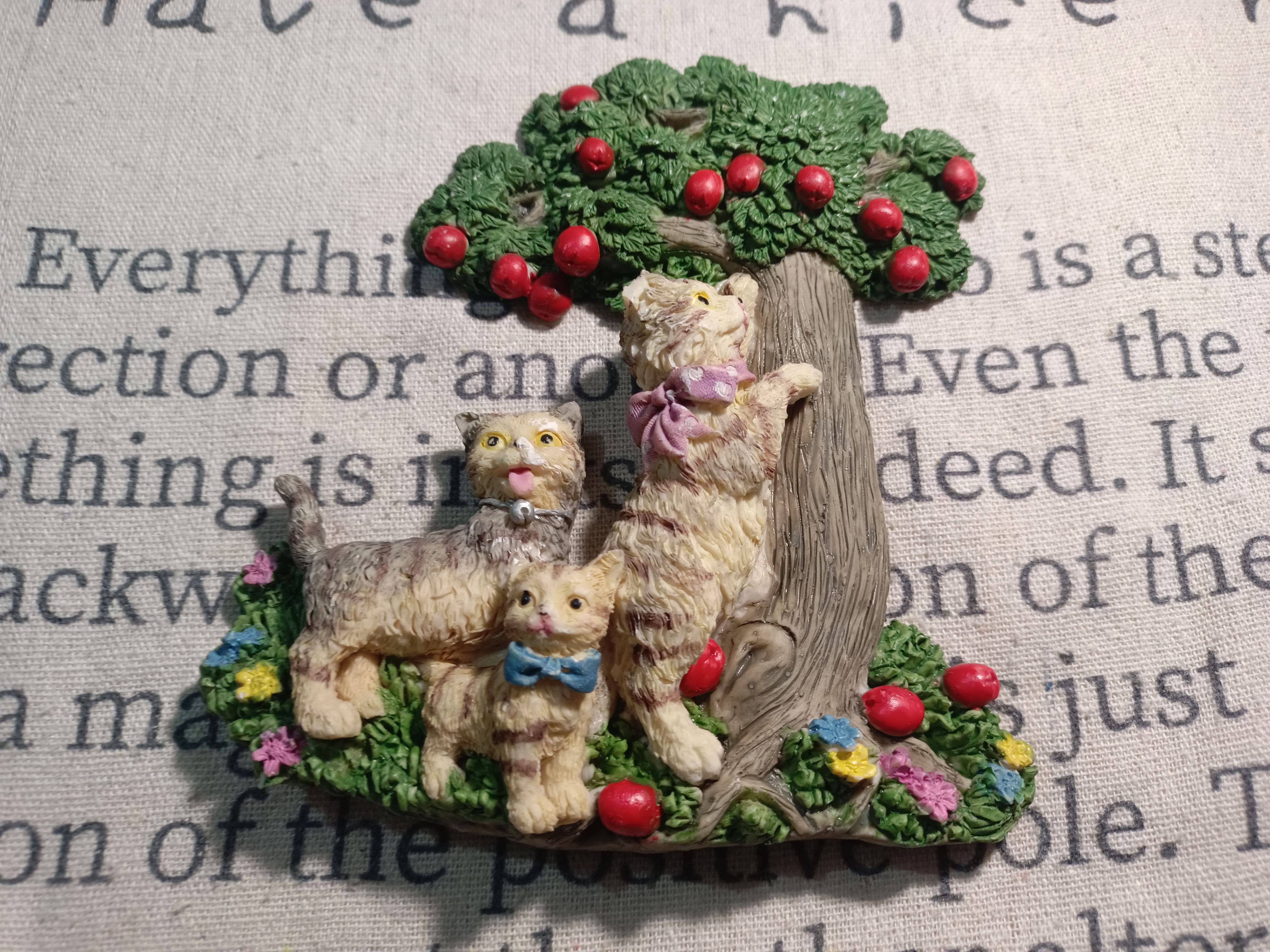 出口老货猫咪场景浮雕装饰,家居饰品,桌面摆件,淘宝优惠券,粉丝福利购,淘宝优惠卷