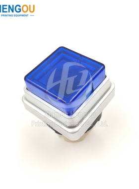 海德堡印刷配件SM/CD102 SM74 MO GTO按钮开关00.780.2321 蓝色