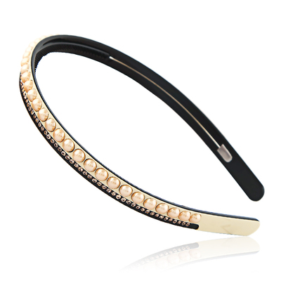 夏维安气质发箍珍珠全新日韩女夏天洗脸简约时尚网红同款压发头箍