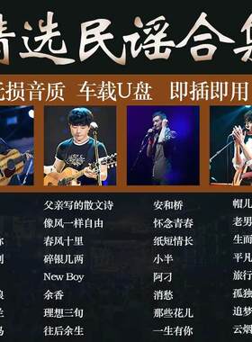 民谣歌曲车载USB随身碟汽车用U盘小酒馆抒情MP3赵雷朴树许巍抖音