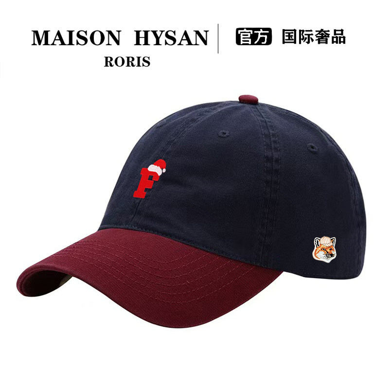 法式Maison Hysan小狐狸男女同款夏季棒球帽休闲软顶百搭鸭舌帽子