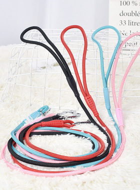 PSM 新款狗狗牵引绳遛狗绳子狗链子金毛牵绳宠物用品尼龙反光舒适